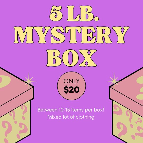 5 Pound Mystery Box of Mixed Clothing - Picture 1 of 2